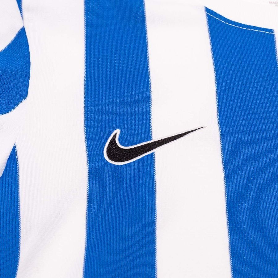 Nike Maillot Dri-FIT Striped Division IV - Blanc/Bleu/Noir Femme