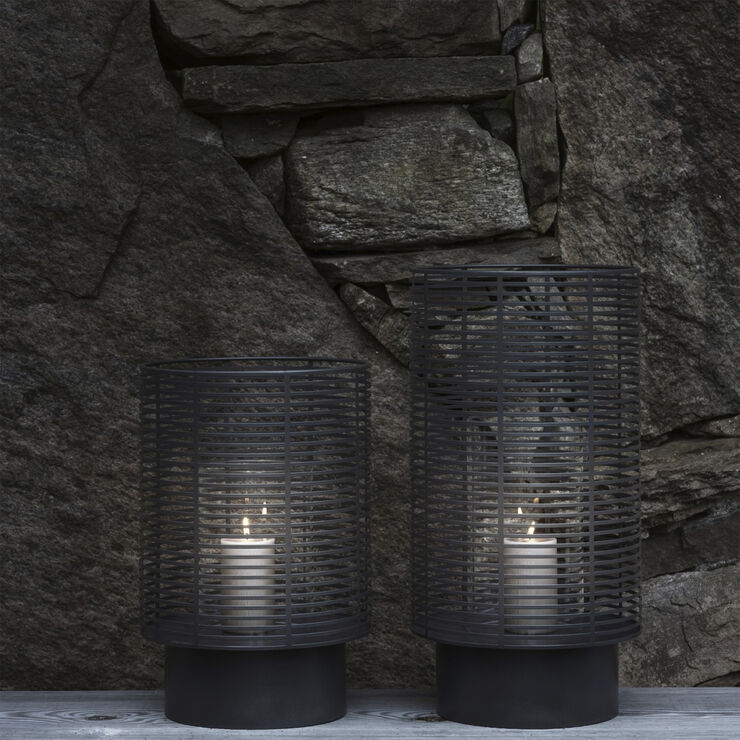Blomus Outdoor Lantern -OLEA- Colour Gunmetal Size M Gunmetal, metallic finish