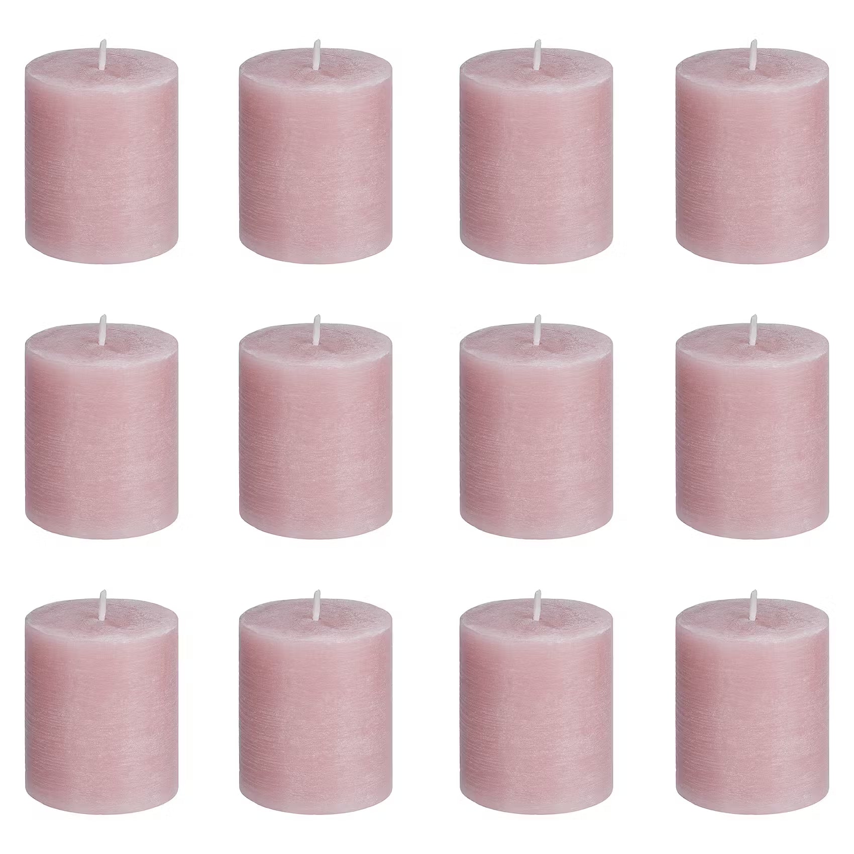 RUSTIC Stumpenkerze 12er-Set