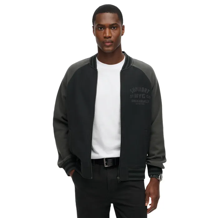 Superdry College Graphic Jersey Bomber Vest Heren