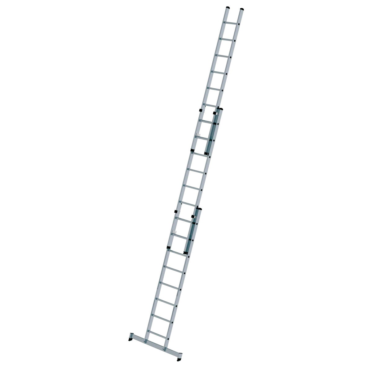 MUNK uitschuifladder met nivelleringsbalk, 3x8 sporten