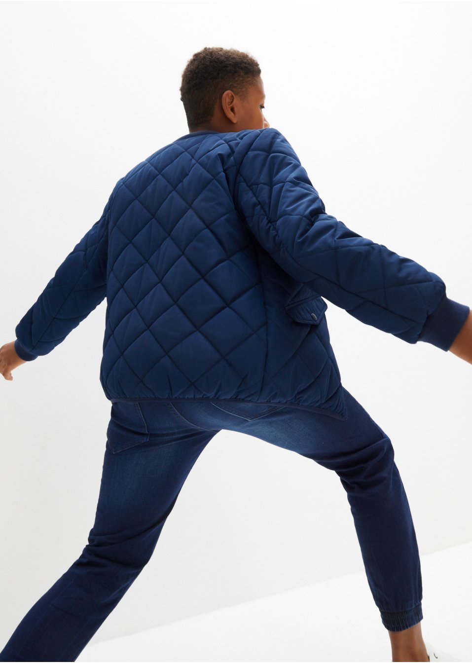 Veste matelassée garçon à motif losange
