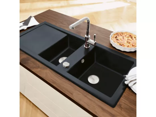 Robinet cuisine VILLEROY ET BOCH Modern Steel acier massif poli