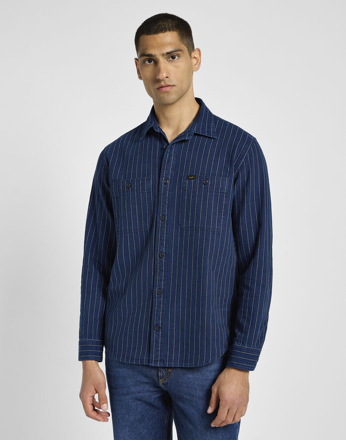 Lee WORKER SHIRT 2. 0 Blå