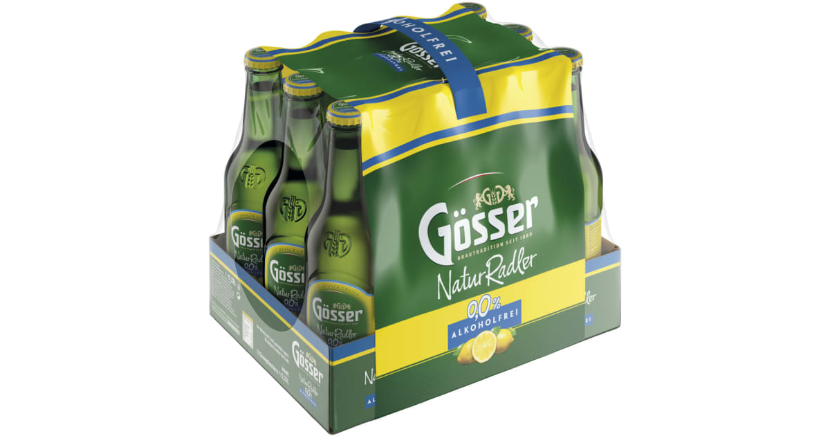 Gösser Naturradler alkoholfrei Tray 12x 0,33 Liter (Einweg)
