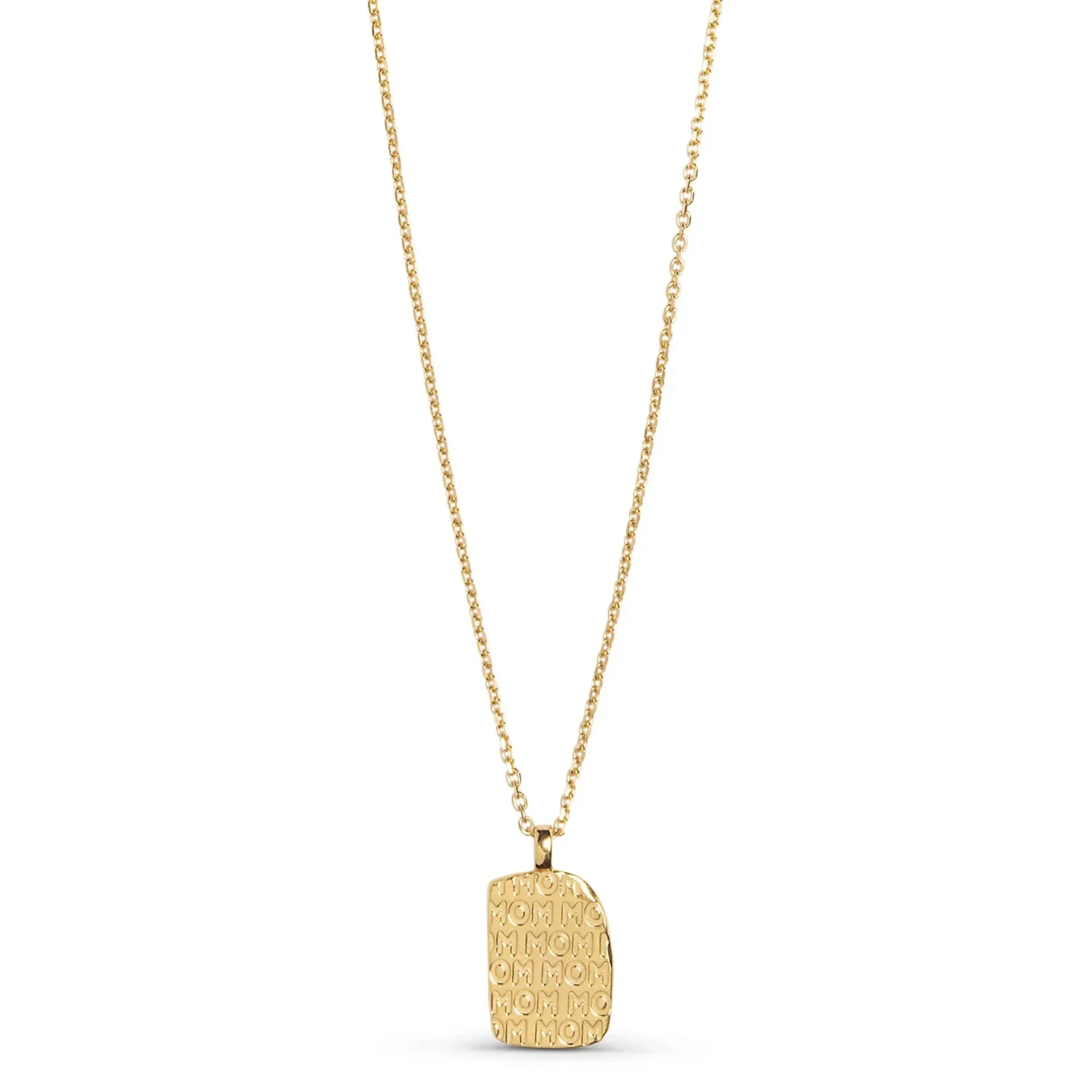 Enamel Mom Statement Halskæde 18 kt. Forgyldt Sølv N125G