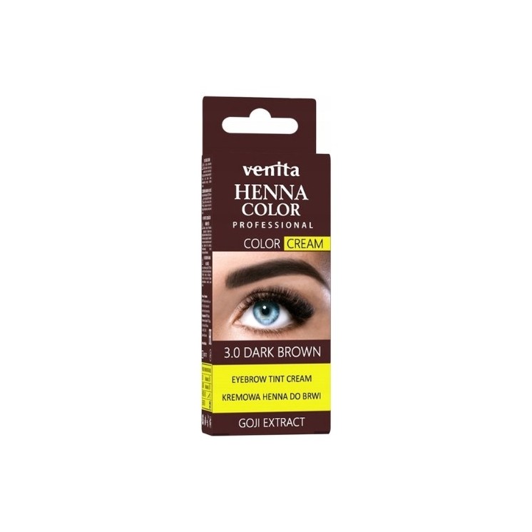 Venita Creme Henna für Augenbrauen /3,0/ Dunkelbraun 30 g