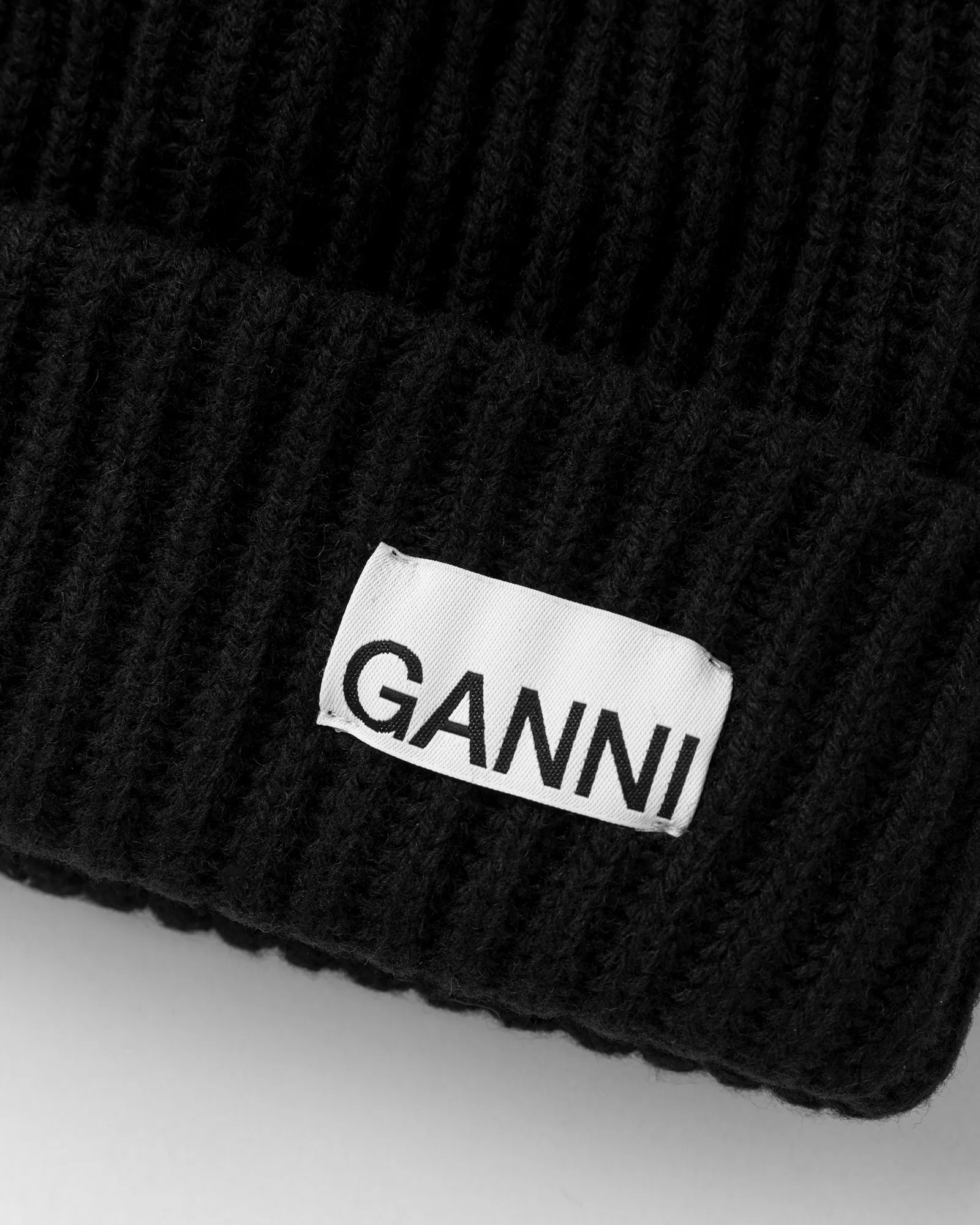 Ganni Structured Rib Beanie