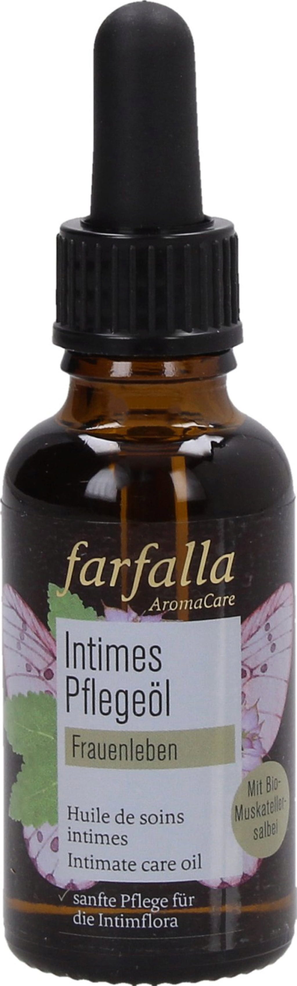 farfalla  Frauenleben Intimes Pflegeöl Monatswohl, 30 ml