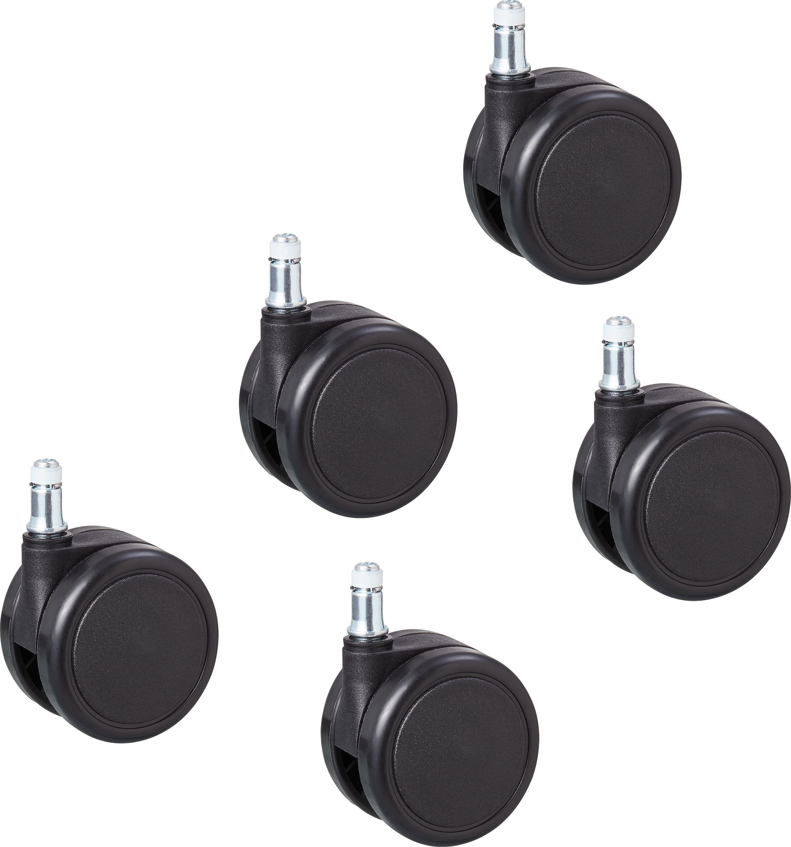 Sicherheitsstopprollen Teppich Set 11 mm Teppichbodenrollen Set - Schwarz / T: 6.6 cm x H: 9.5 cm