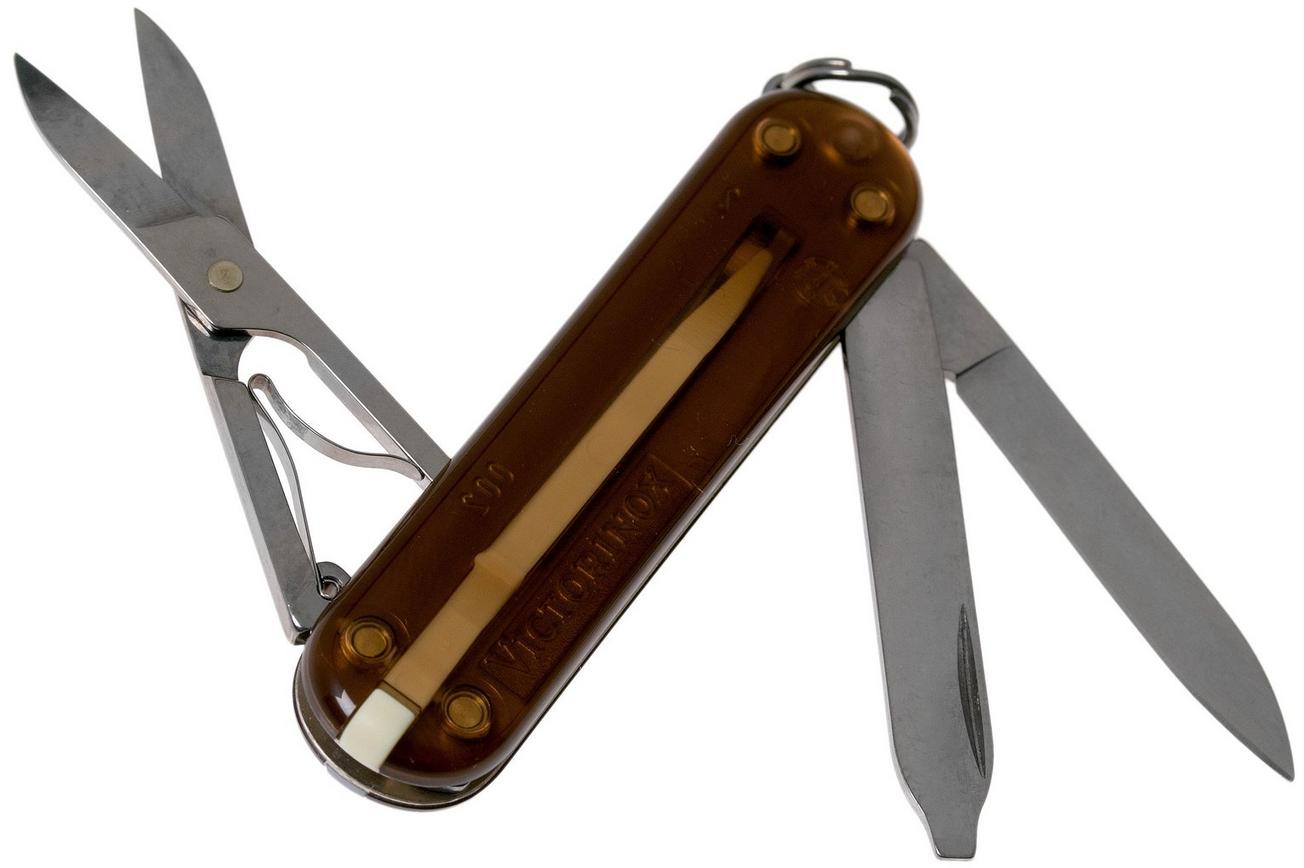 Victorinox Classic SD Translucent Colors, Chocolate Fudge 0.6223.T55G Zwitsers zakmes