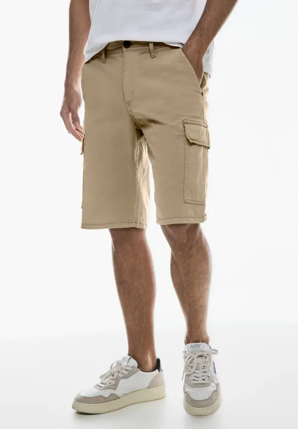 Twill Cargo Shorts - pure sand
