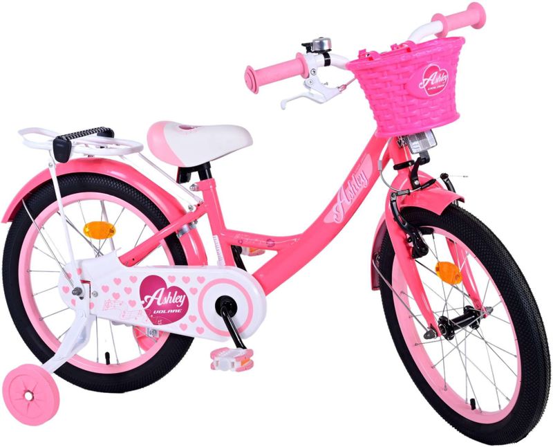 Volare Ashley Kinderfiets - Meisjes - 18 inch - Roze/Rood