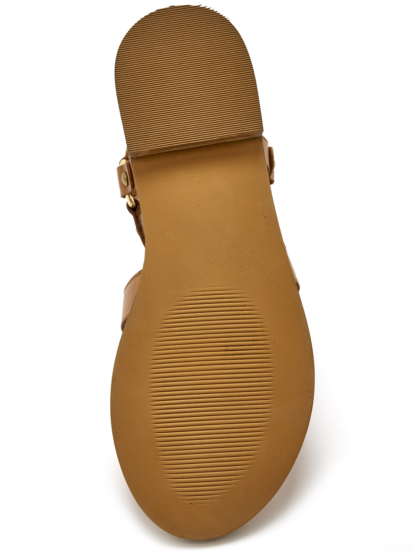 Sandales cuir lanières cloutées