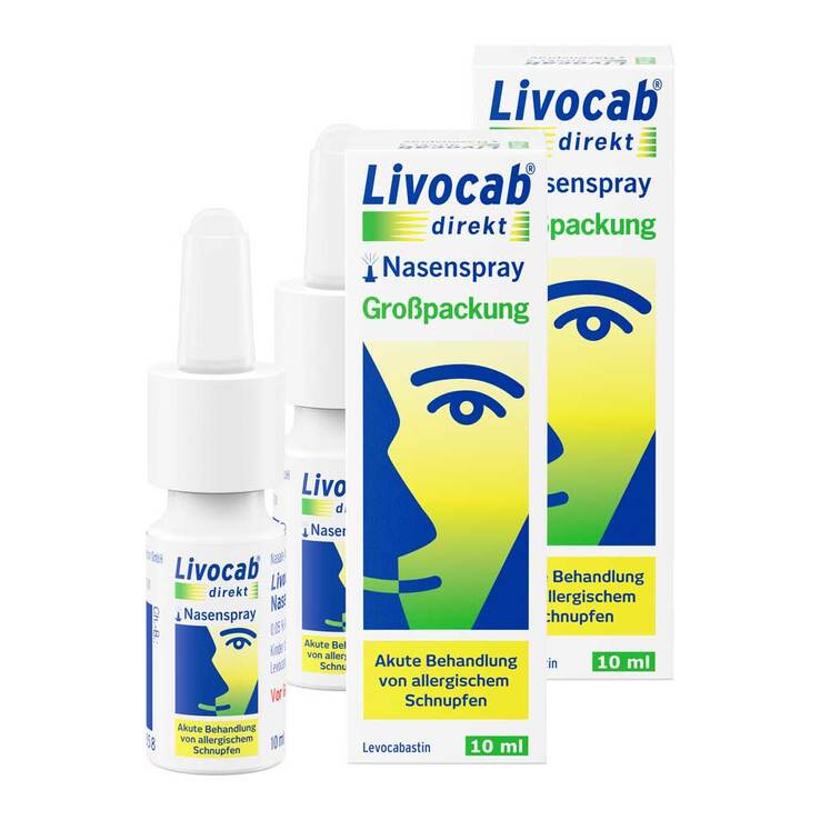 Livocab direkt Nasenspray bei Allergie, 2x10 ml