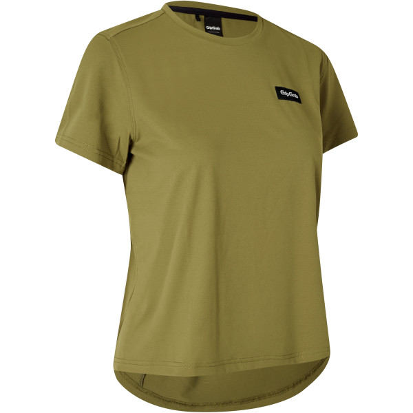 GripGrab EXPLR Technical T-shirt Olive Green dame