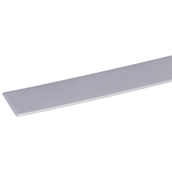 Afdekprofiel kunststof RVS look zelfklevend 2x30mm 260cm