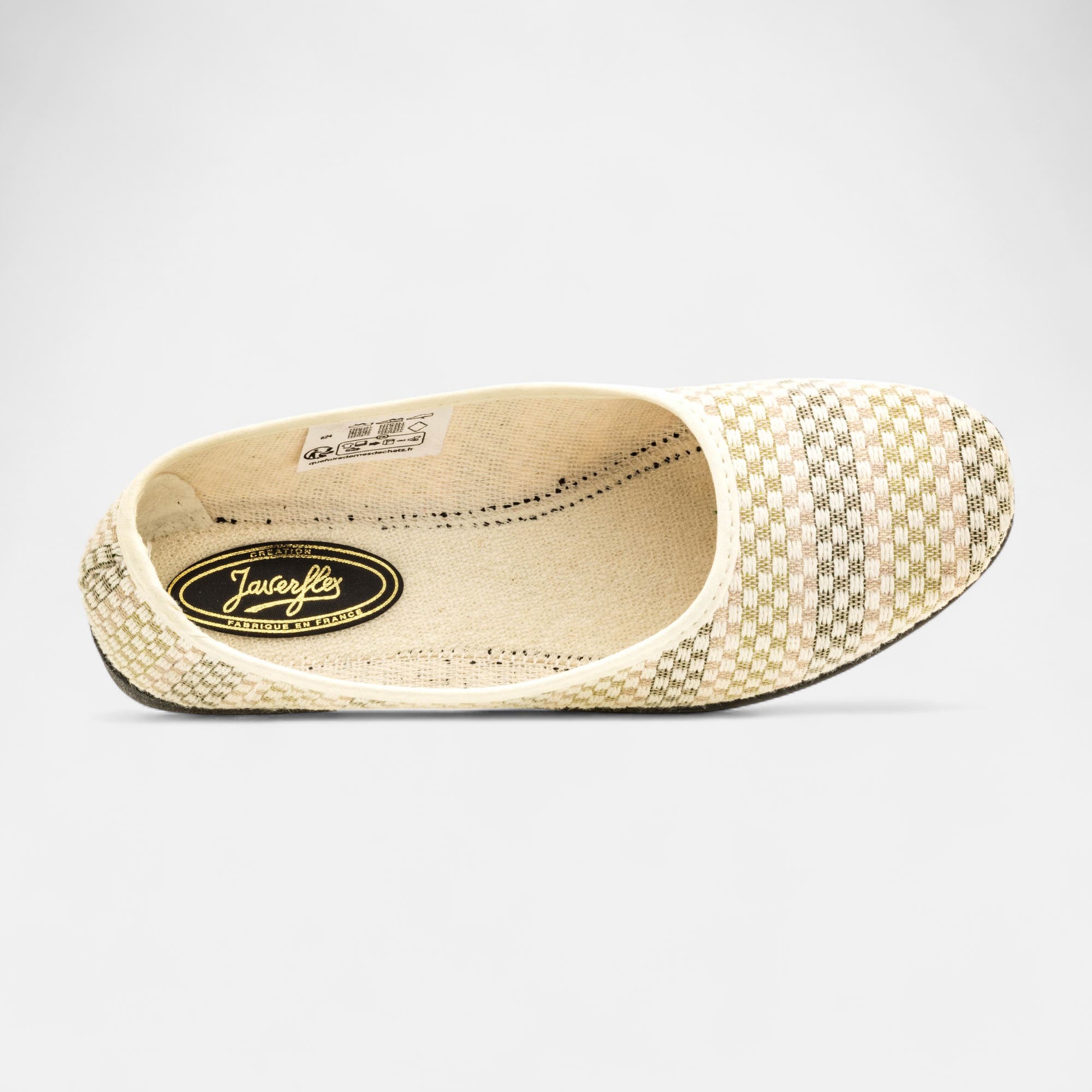 Chaussons ballerines Femme ecru