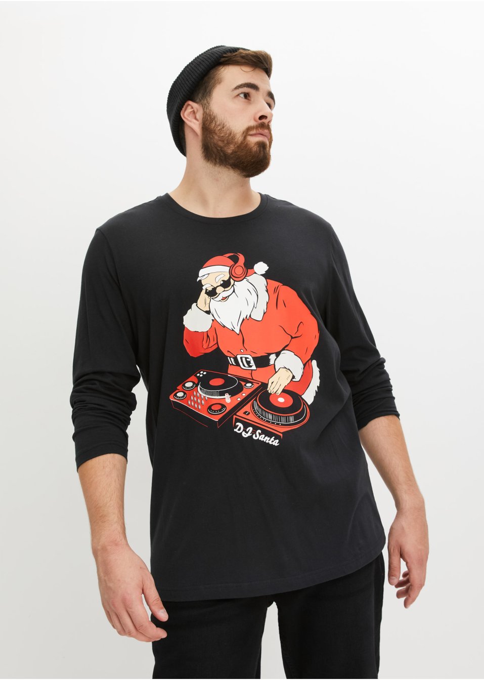T-shirt manches longues avec motif de Noël