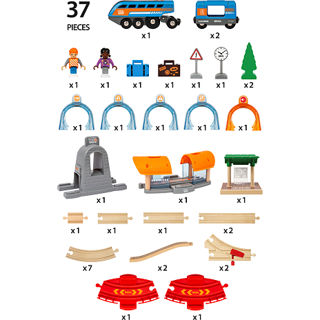 BRIO 33972 Smart Tech Sound Action tunnel rejsesæt