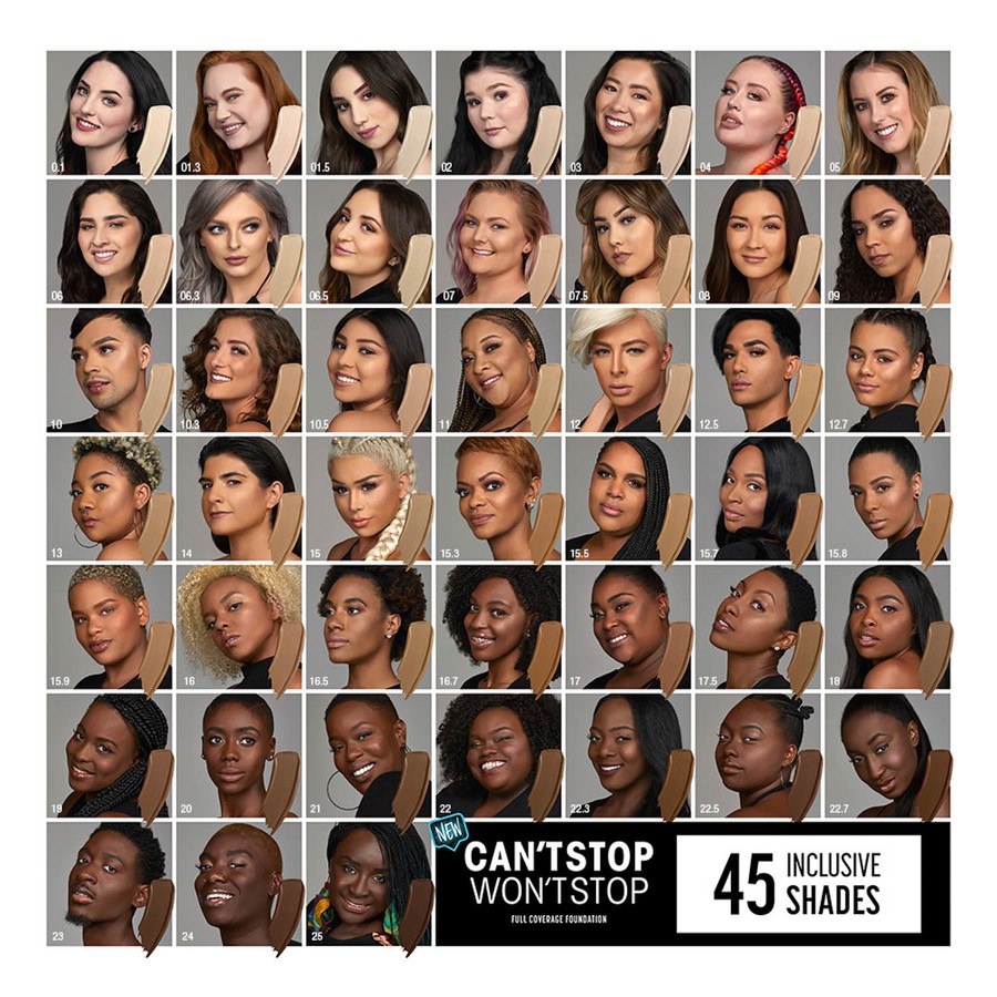 NYX Professional Makeup Can't Stop Won't Stop Full Coverage Foundation Nutmeg 30ml