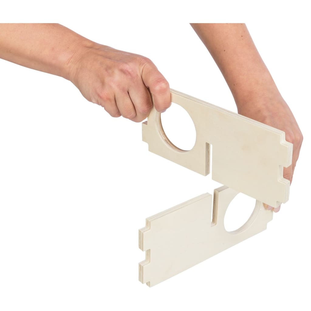 Maison emboitable 3 chambres 30 x 12x 30 cm pour grands hamsters, dègues