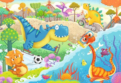Ravensburger Puslespill Dinosaurer 2x12 Biter