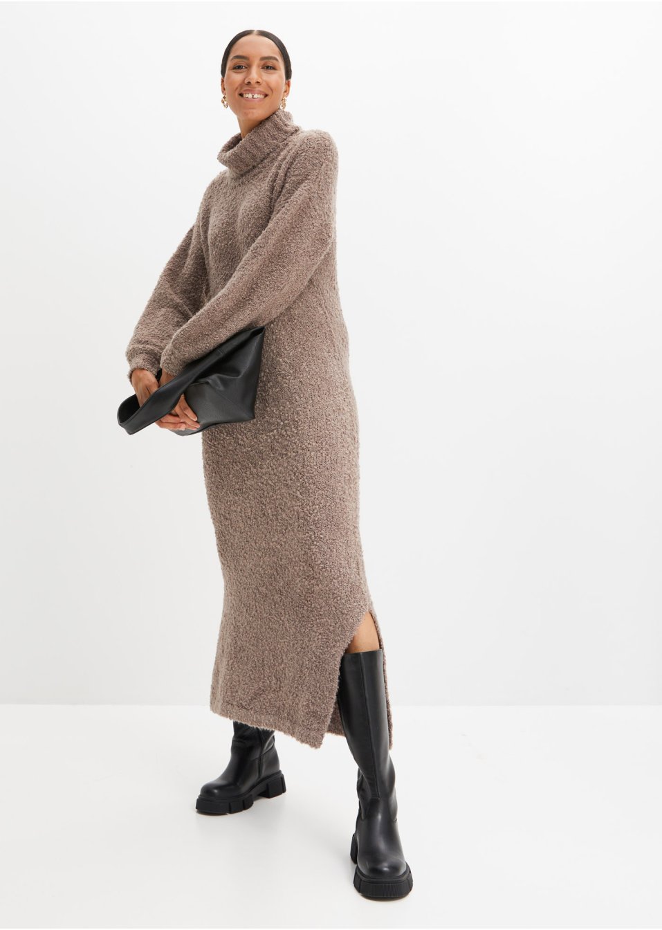Robe en maille bouclée