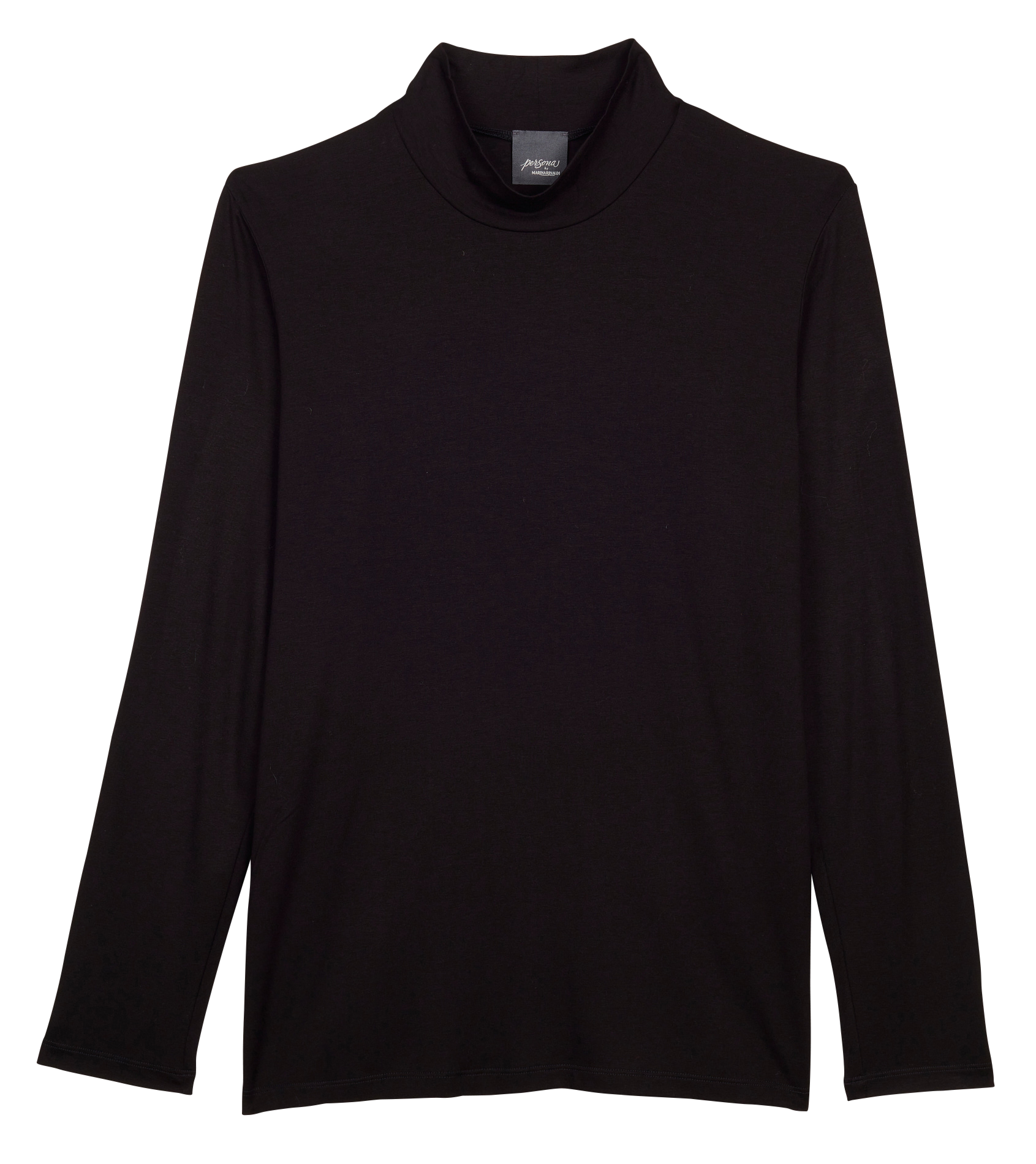 ZAR - Top col roulé en maille stretch | Noir