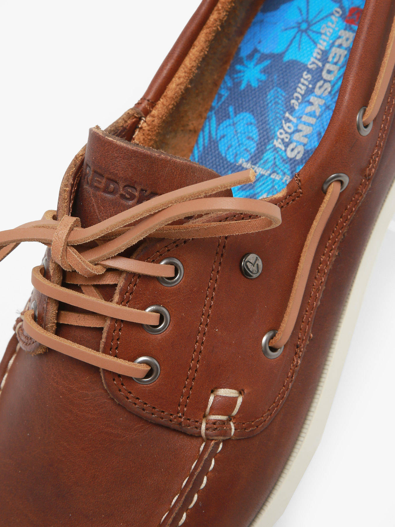 Chaussures bateau en cuir REDSKINS