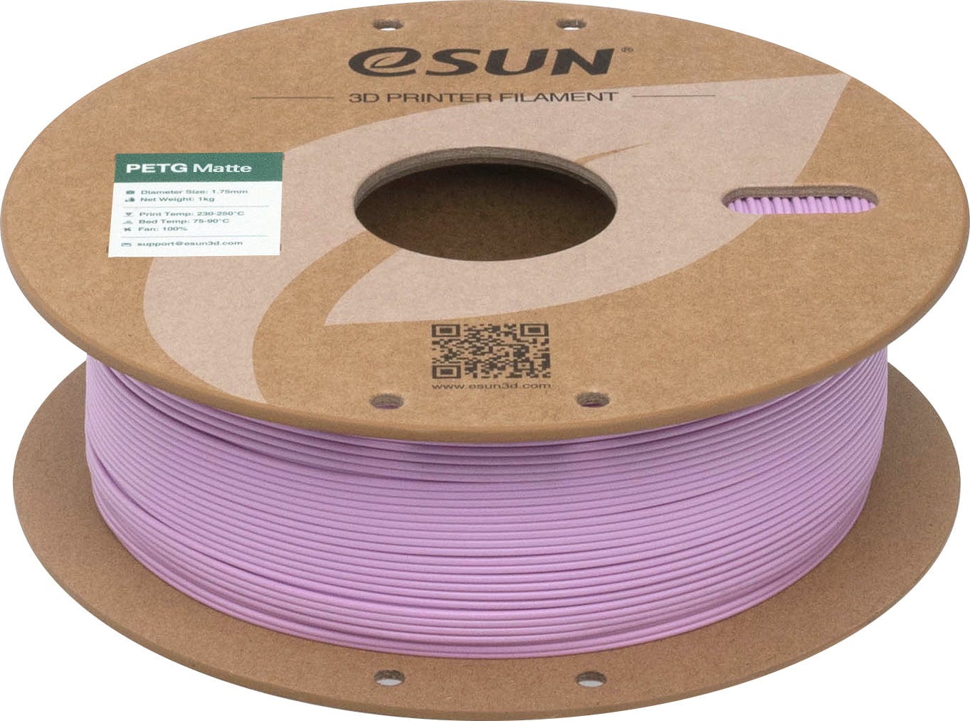 eSUN  PETG-Matte Lilac, 1,75 mm / 1000 g    Mattes PETG Filament in Lilac