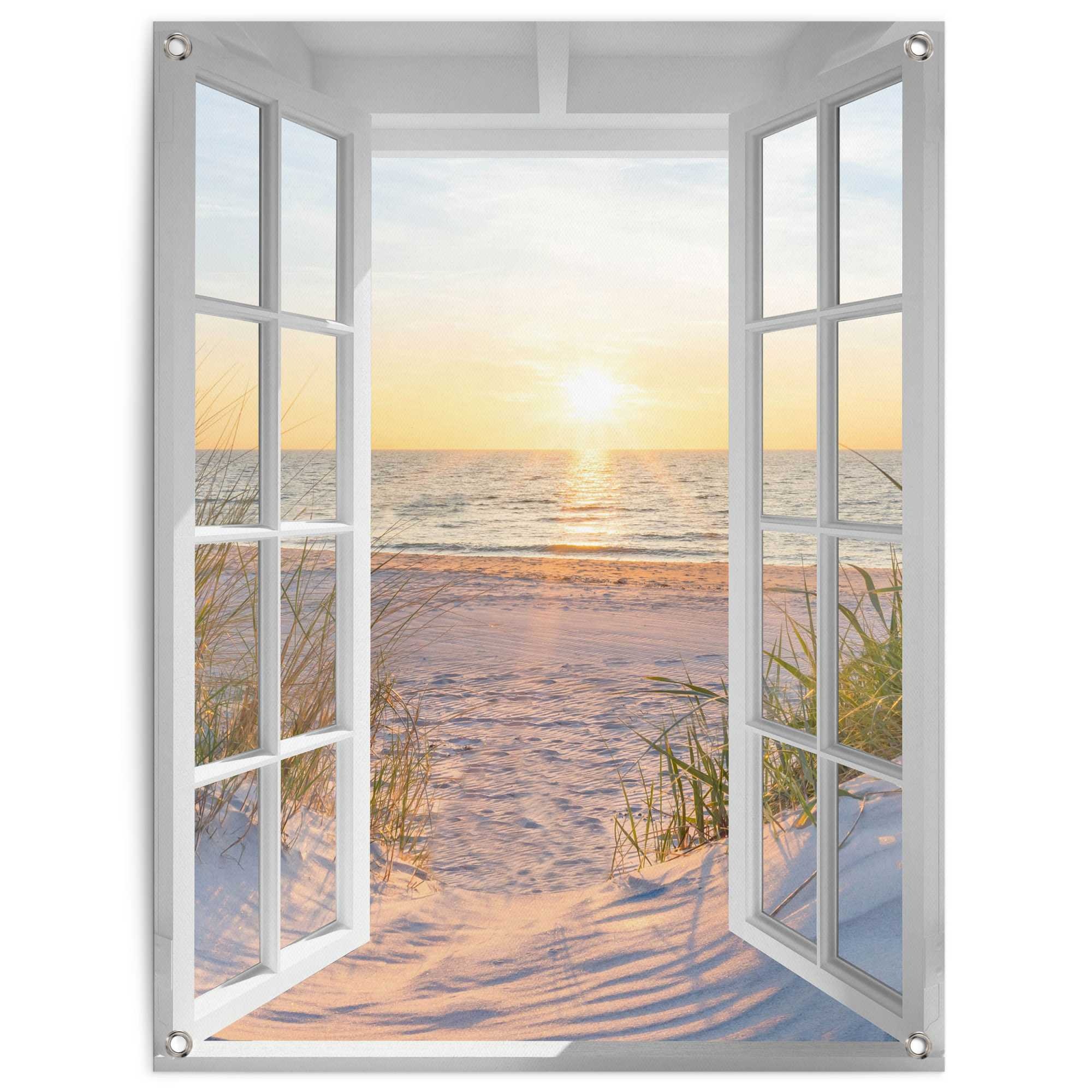 Reinders! Poster »Sonnenuntergang durch das Fenster« Outdoor für Garten oder Balkon