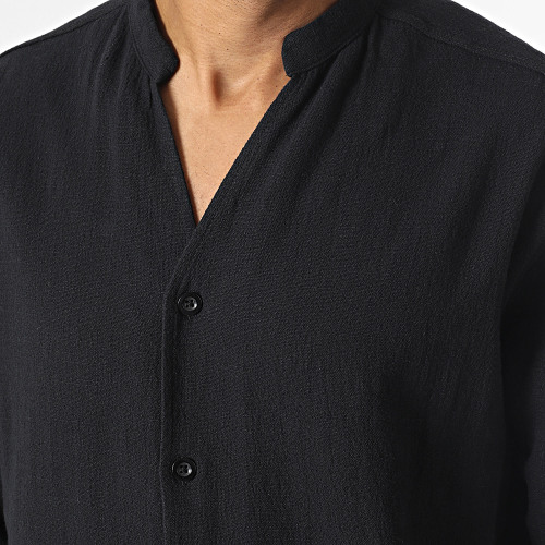 Ensemble Chemises Manches Longues Et Pantalon Noir
