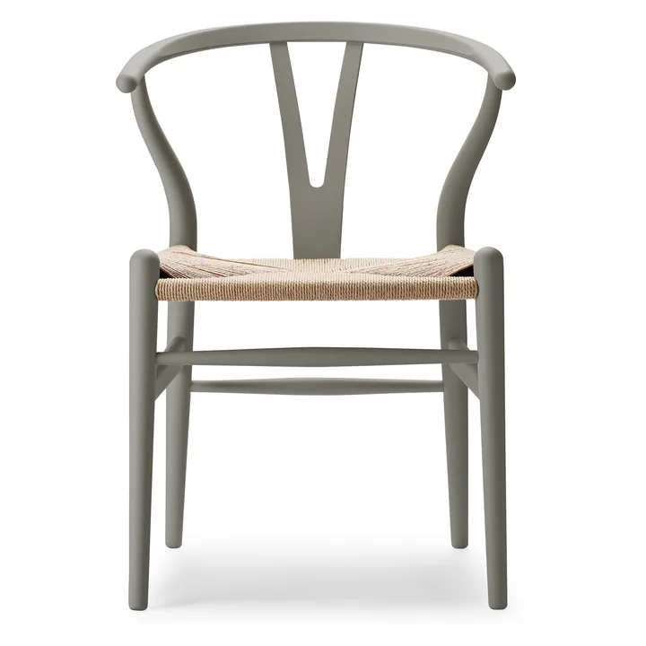 Carl Hansen - CH24 Soft Wishbone Chair Ilse Crawford, Buche soft clay / Naturgeflecht