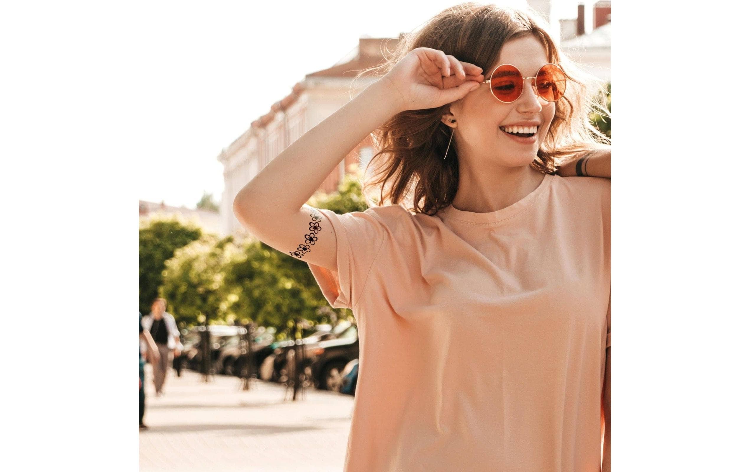 Tattoostempel Blume SmallMotiv-Stein für das perfekte Outdoor-Make-Up