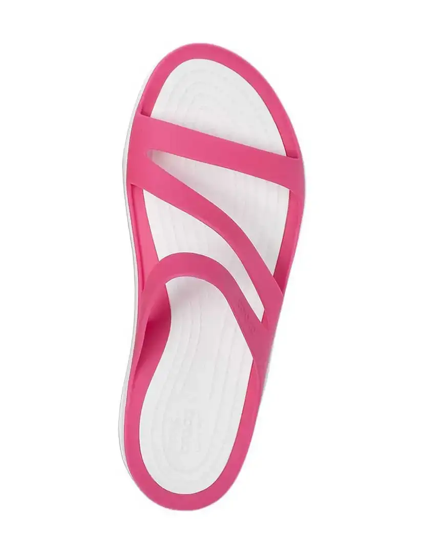 Crocs Swiftwater Sandal W Paradise Pink and White