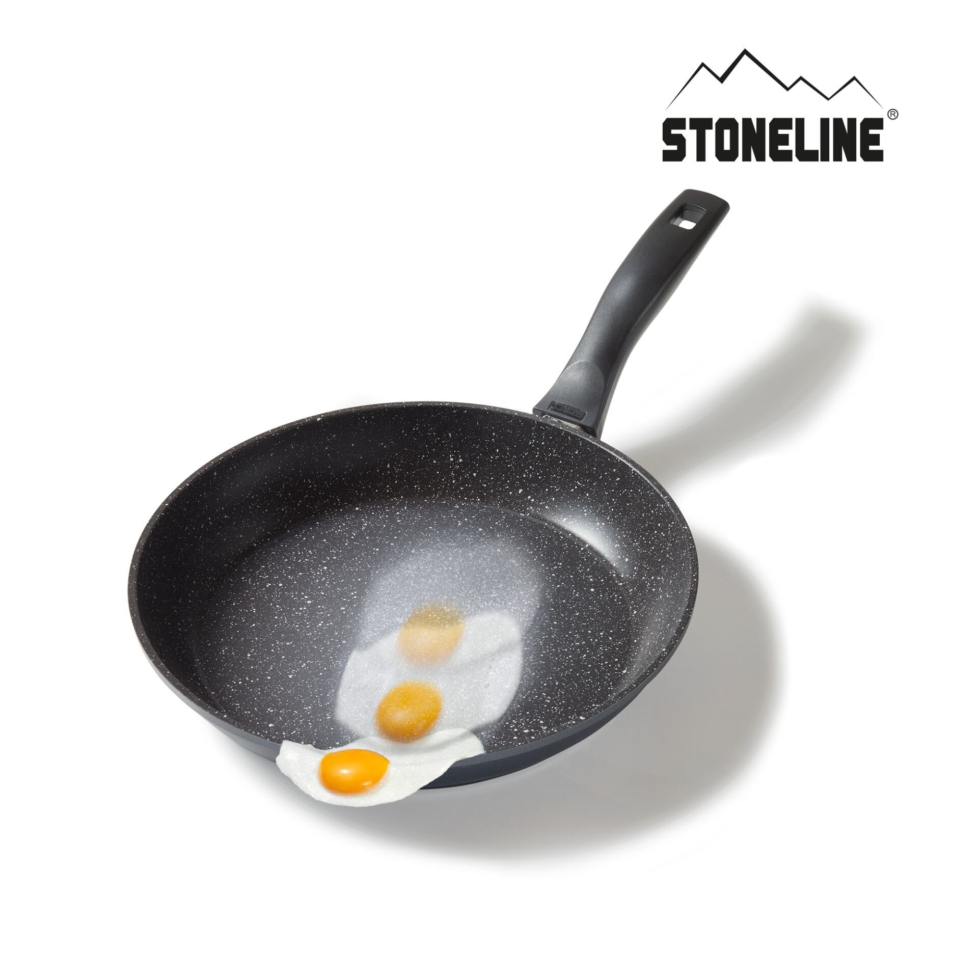 STONELINE® Bratpfanne 28 cm, Aluguss antihaftbeschichtete Pfanne, Backofen & Induktion geeignet