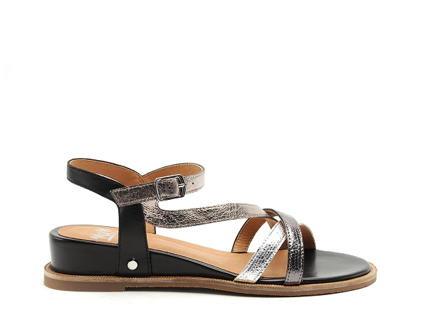 Mamzelle nu pieds talons femme  noir