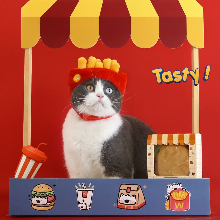 2 nachten - Burger / Friet Pet Hat (Diverse ontwerpen)