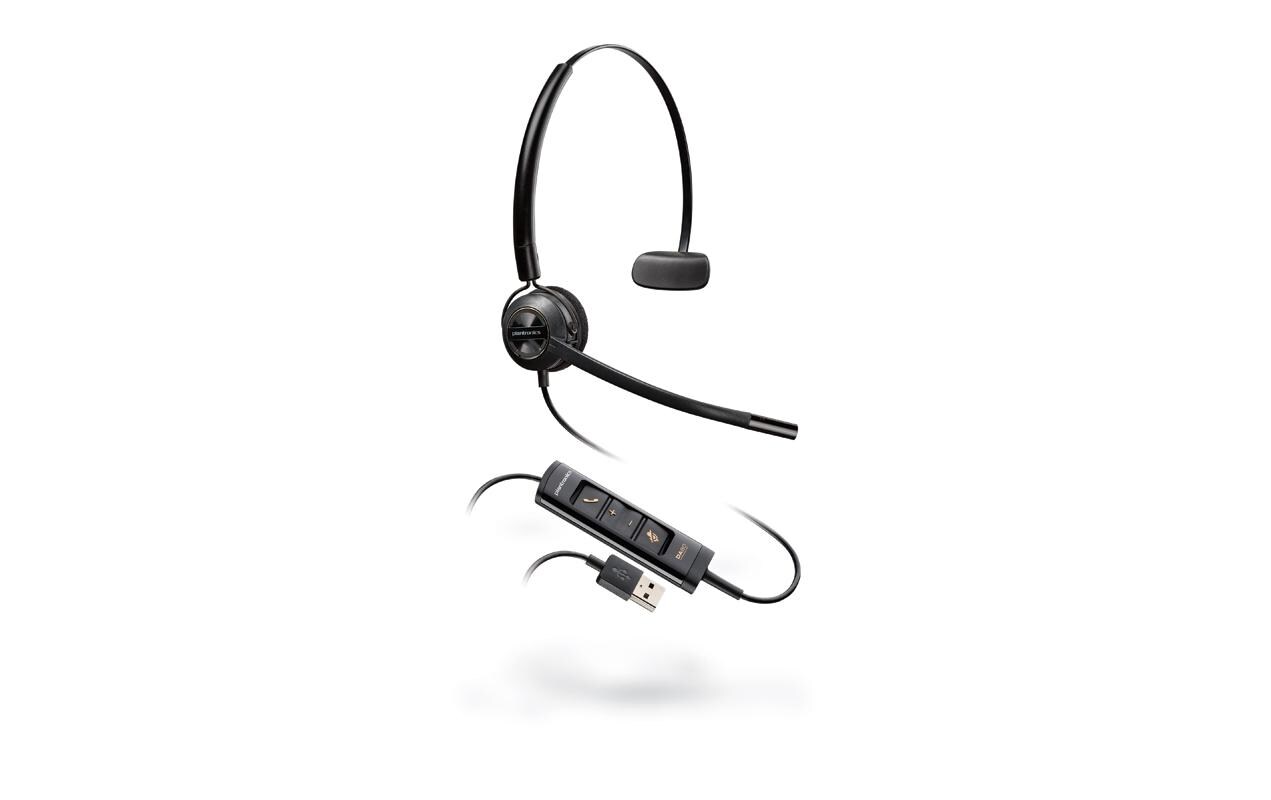 Headset Poly EncorePro 545 Mono USB-ADas Headset für Callcenter-Helden