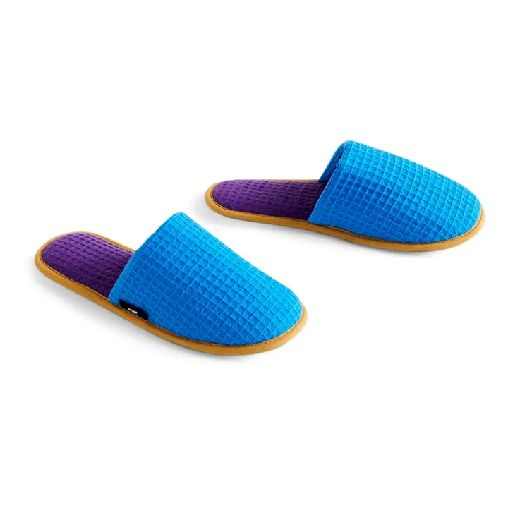 Hay Chaussons en nid d'abeille | Bleu