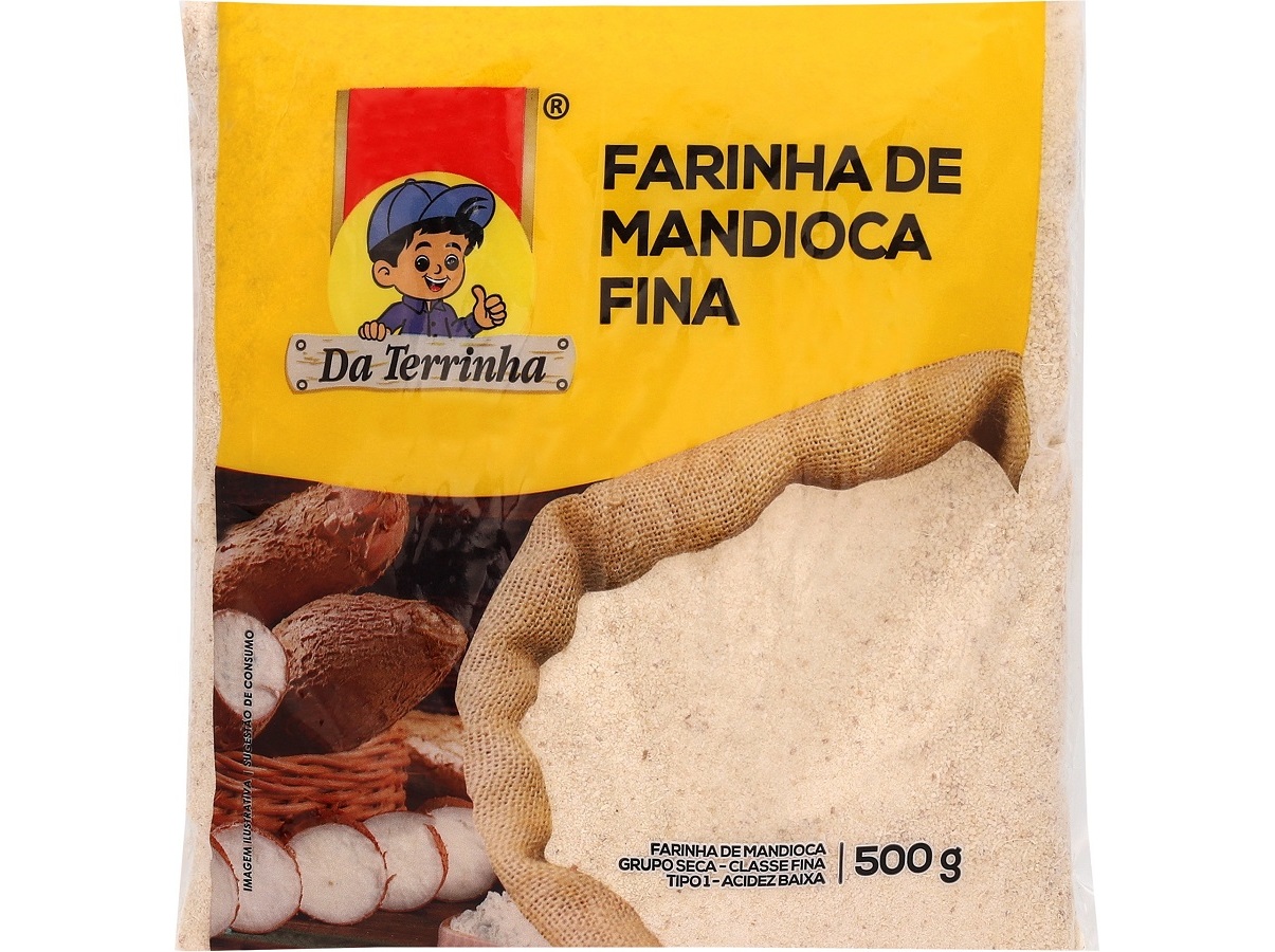 FARINHA DA TERRINHA MANDIOCA CRUA 500G