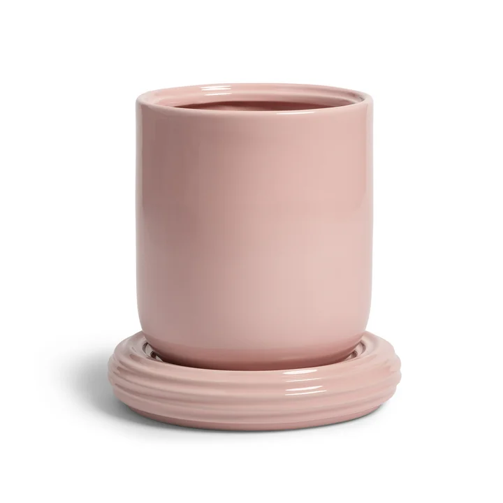 &klevering - Churros Blumentopf, Ø 19,5 x 21 cm, blush