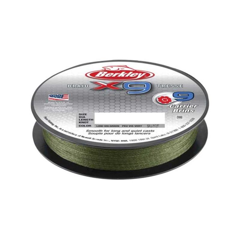 Tresse Berkley X9 Braid Low Vis Vert