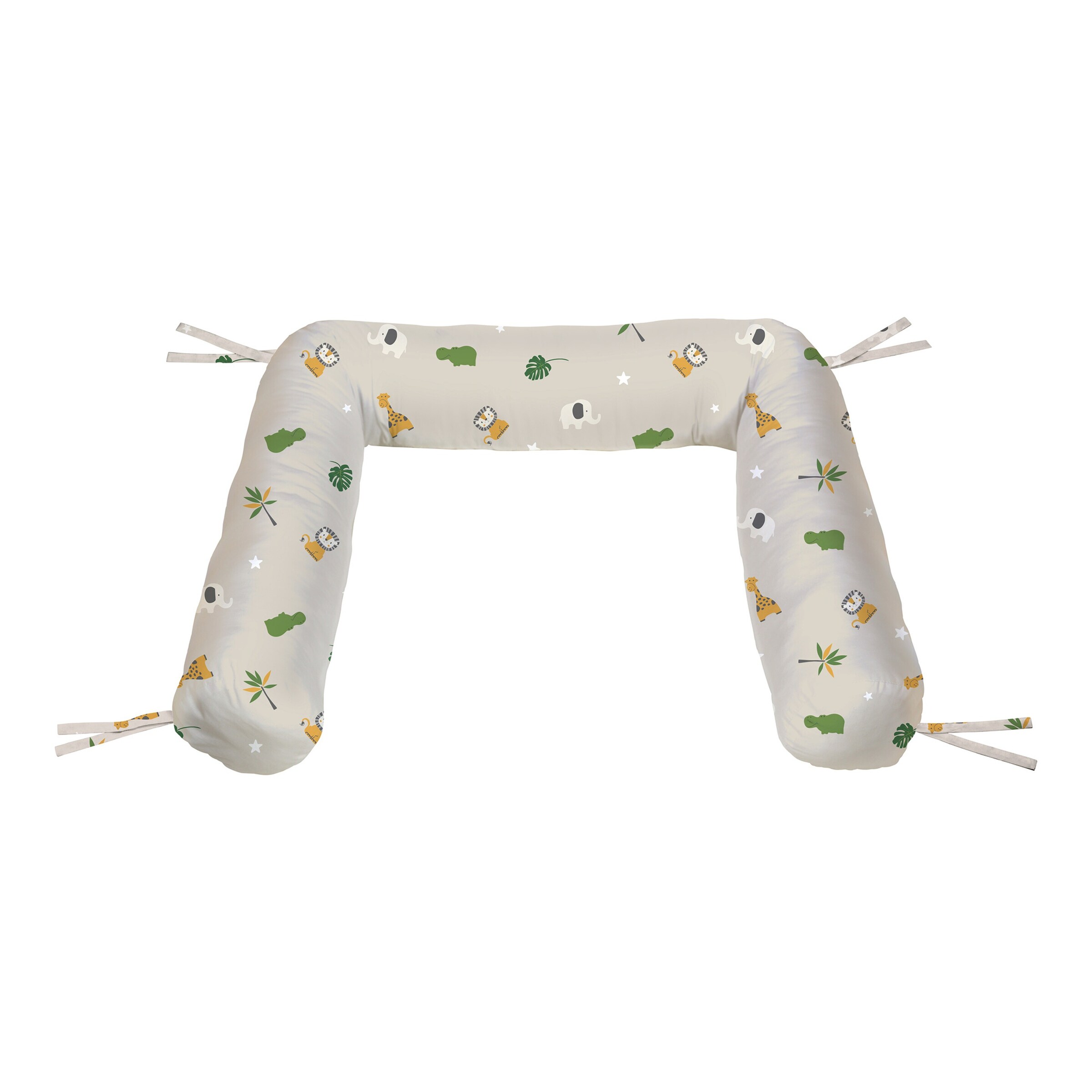 BORNINO HOME Nestchenschlange 180 cm beige / Safari Tiere