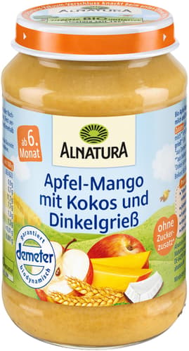 Alnatura BIO Apfel-Mango-Kokos Dinkelgrieß