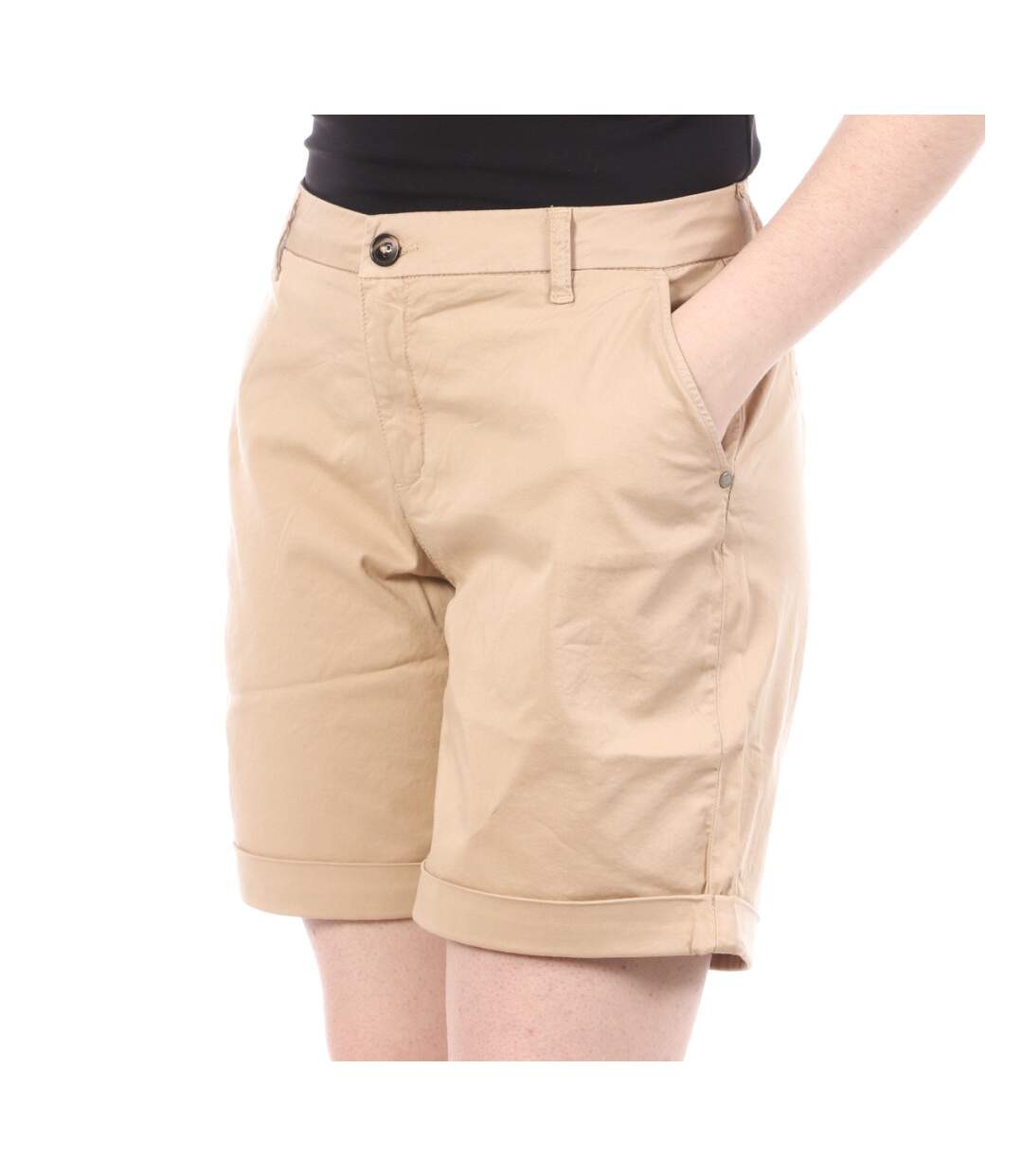 Bermuda Beige Femme TBS Leonibur
