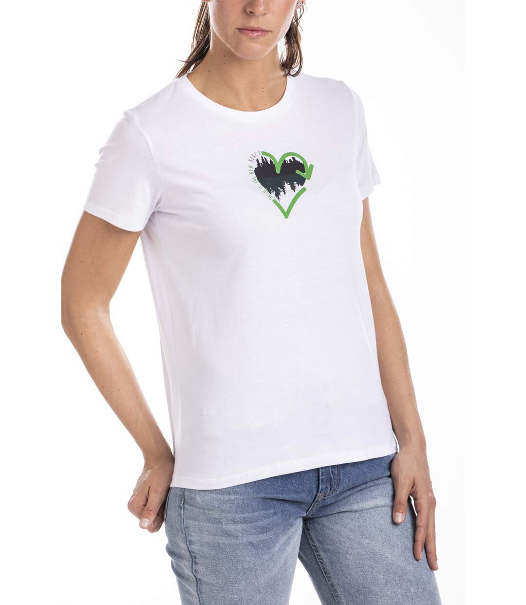 T-shirt coton bio FANY BLANC