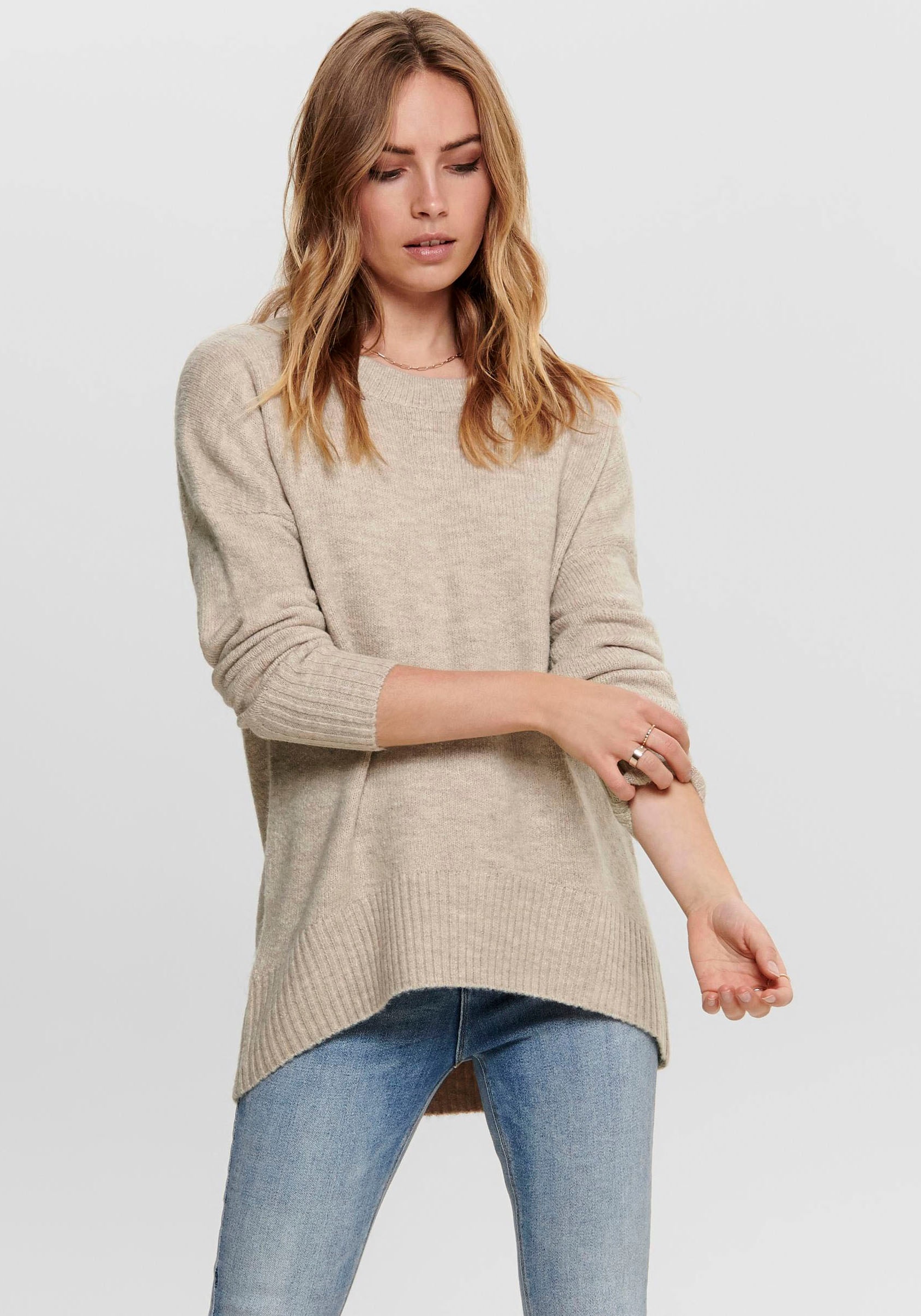 ONLY Rundhalspullover »ONLNANJING L/S PULLOVER KNT NOOS«