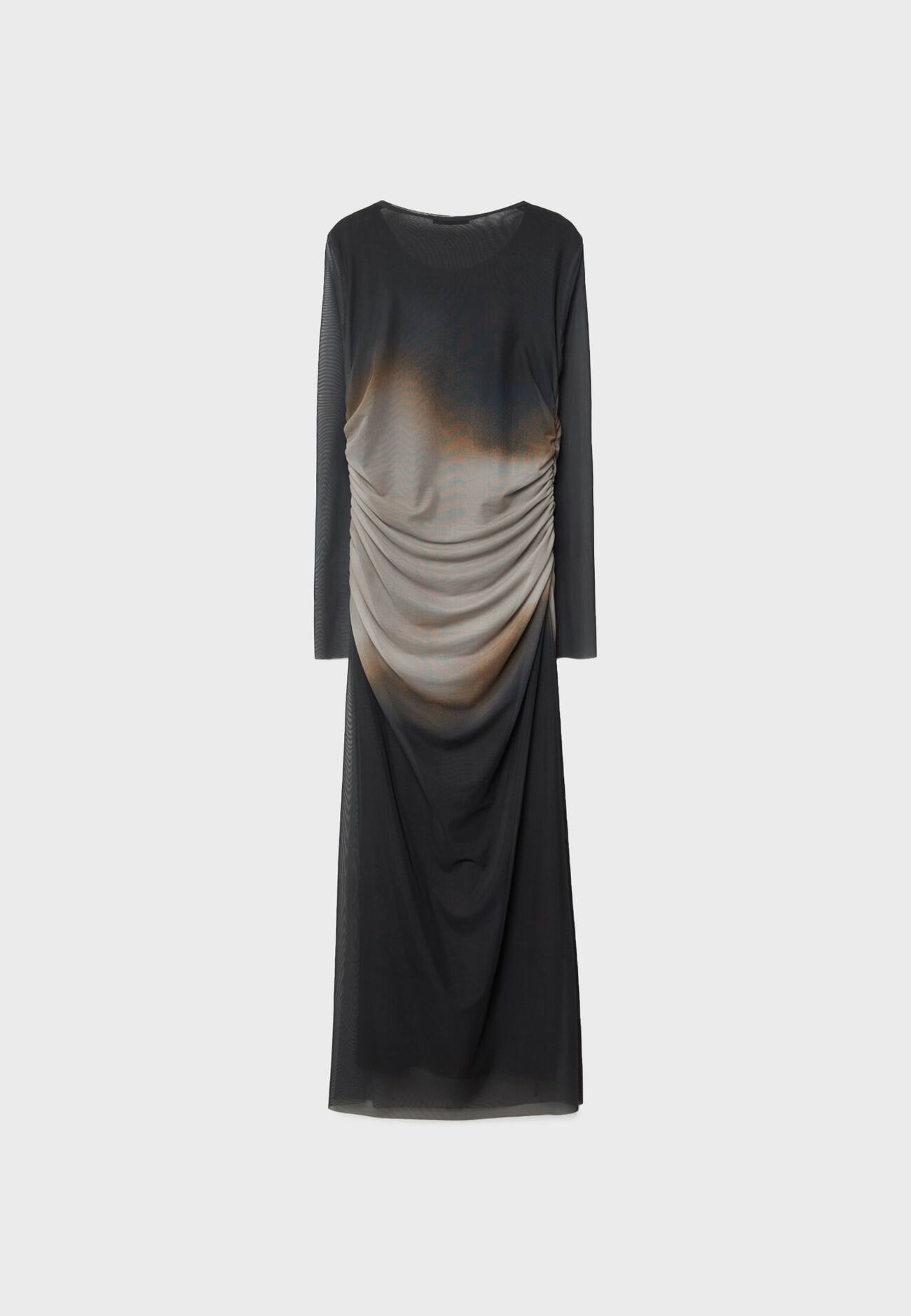 Vestido de tule estampado
